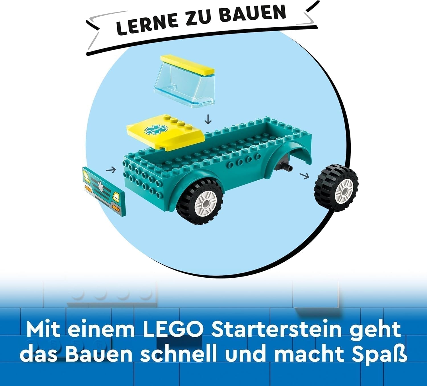 LEGO City Ambulancia y snowboarder, set de juego de ambulancia con coche de juguete y 2 minifiguras, figura de snowboarder y paramédico, regalo imaginativo para niños y niñas a partir de 4 años 60403 Juegos de construcción Besuche den LEGO-Store