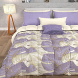 PETTI Artigiani Italiani - Edredón de invierno, Edredón de invierno, Edredón sencillo, Doble cara, Monocolor e impresión digital, 100% microfibra hipoalergénica, Made in Italy Edredones y edredones Naty Shop Morado tropical Cama individual