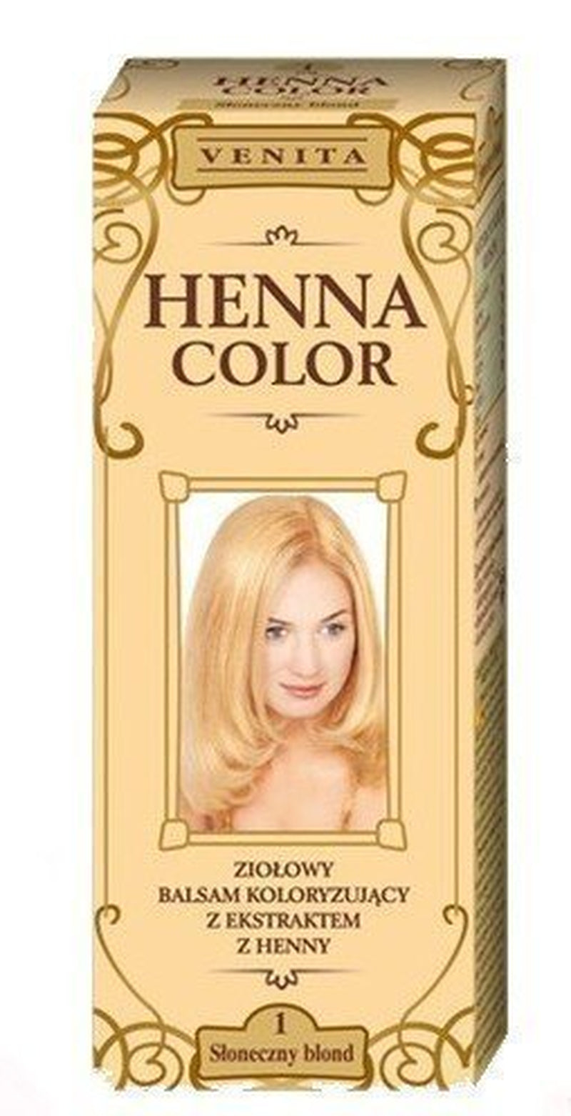 Henna Color 111 Acondicionador Natural para Cabello Rubio Color de Cabello Efecto Coloración Natural Henna Eco Tinte Capilar Naty Shop Rubio Claro 75 Ml (1 Pack)