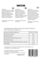 Cupplement Matcha 90 gramos orgánico - Té verde en polvo de la más alta calidad - Sin batidor ni alambre de bambú - Culunario - Set para principiantes - Latte - Batidor - Japón - Polvo - Té - Alambre - Bolsa - Batido