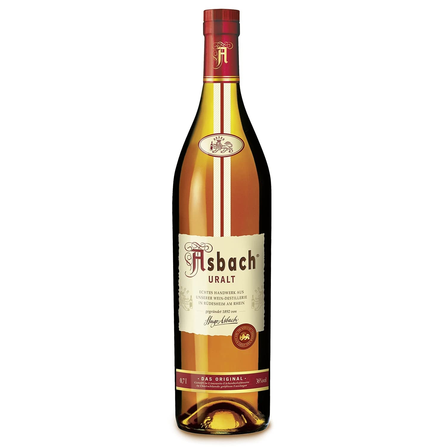 RCP Asbach bombones delicados en botellas con costra - 1 x 310 g - Chocolate negro con relleno de Asbach