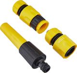 Manguera tejida cruzada Meister, 12,7 mm (1/2 pulgada) - Longitud 20 m - Incluye accesorios - Para regar áreas pequeñas - Resistente al aplastamiento y a la abrasión - Resistente a los rayos UV / Manguera de jardín / Manguera de agua / 9926280