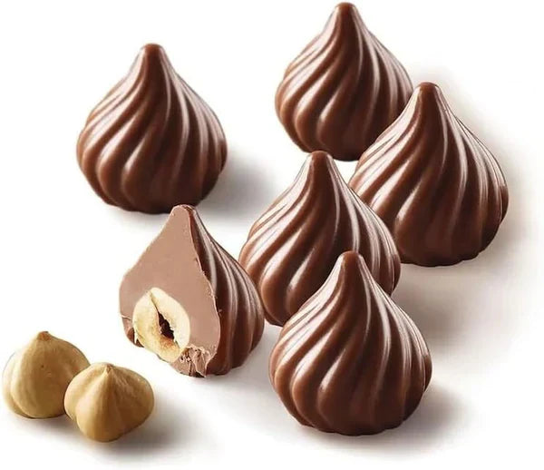Molde de chocolate en llamas 3D Silikomart: formas 3D únicas con borde interior para bases redondas