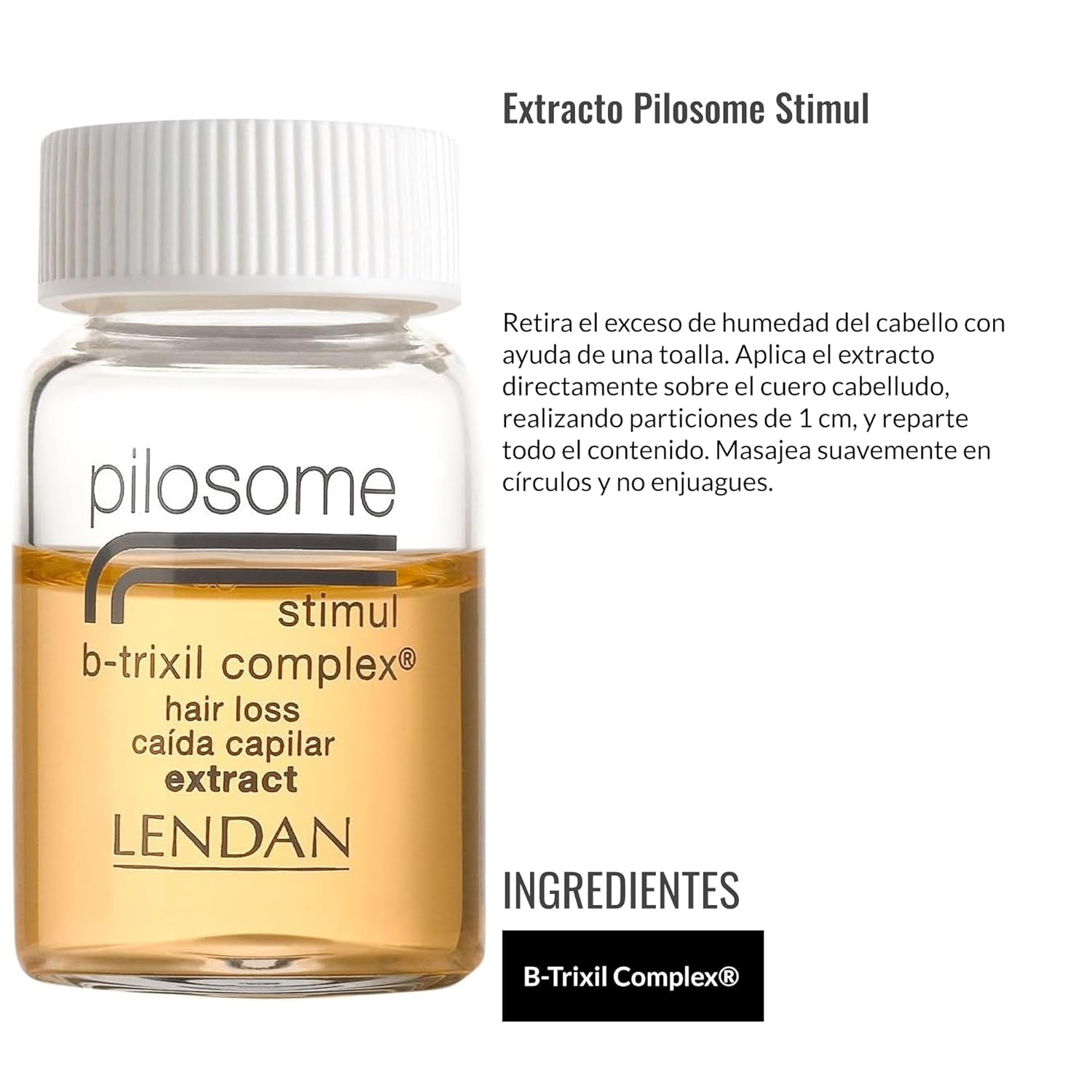 Tratamiento contra la caída del cabello para mujeres y hombres, complejo Pilosome Stimul B-Trixil, 12 x 6 ml Cuidado del cabello Pilosome
