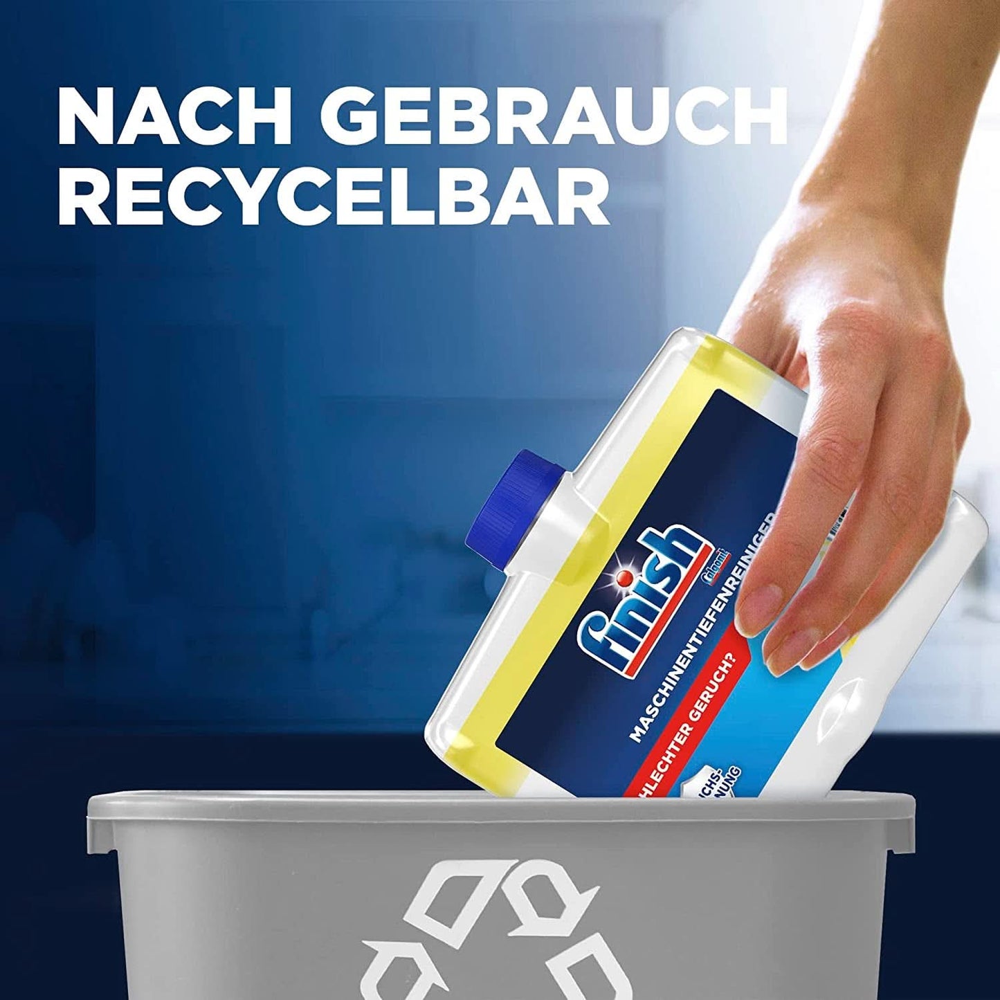 Finish Deep Machine Cleaner Citrus - limpiador líquido para máquinas contra la cal y la grasa para un lavavajillas limpio - Naty Shop paquete económico