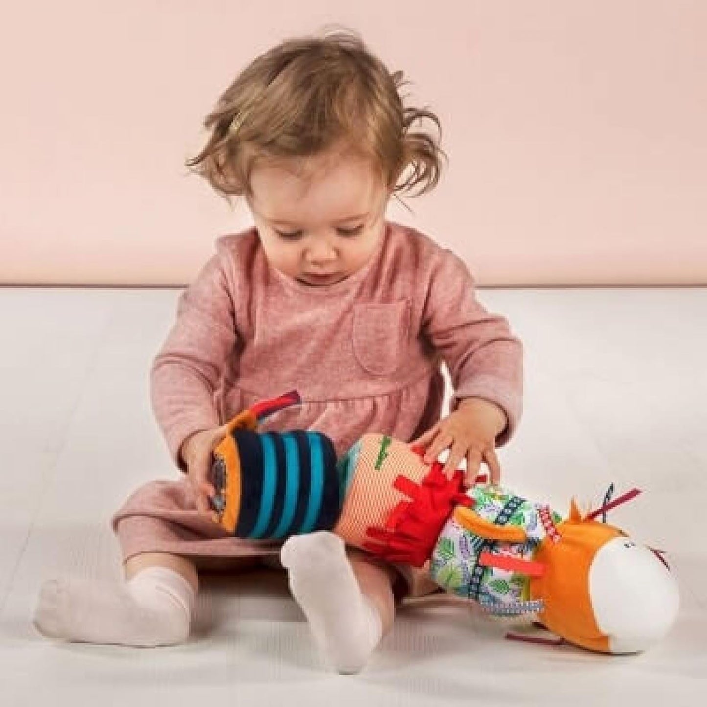 Lilliputiens - Rollo sonoro Jack Velcro - Colorido juguete de actividades para bebés con diferentes sonidos y sonajeros extraíbles - Fomenta la escucha y la motricidad - A partir de 6 meses - 83064 Baby Toys Naty Shop