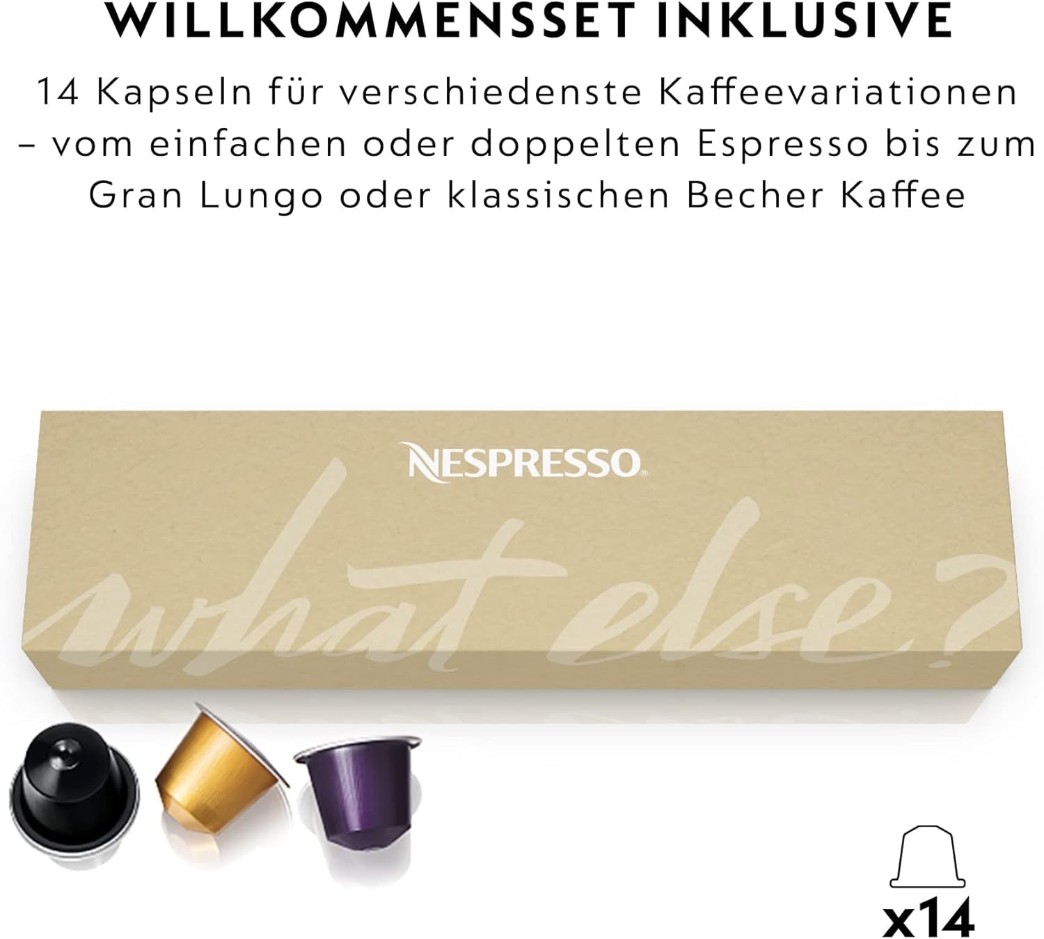 Nespresso EN167.W Cafetera espresso de cápsulas Citiz, bomba de alta presión y control de temperatura ideal, sin Aeroccino (espumador de leche), función de ahorro de energía, 1260 W, blanco crema, 37,4 x 11,9 x 25,5 cm