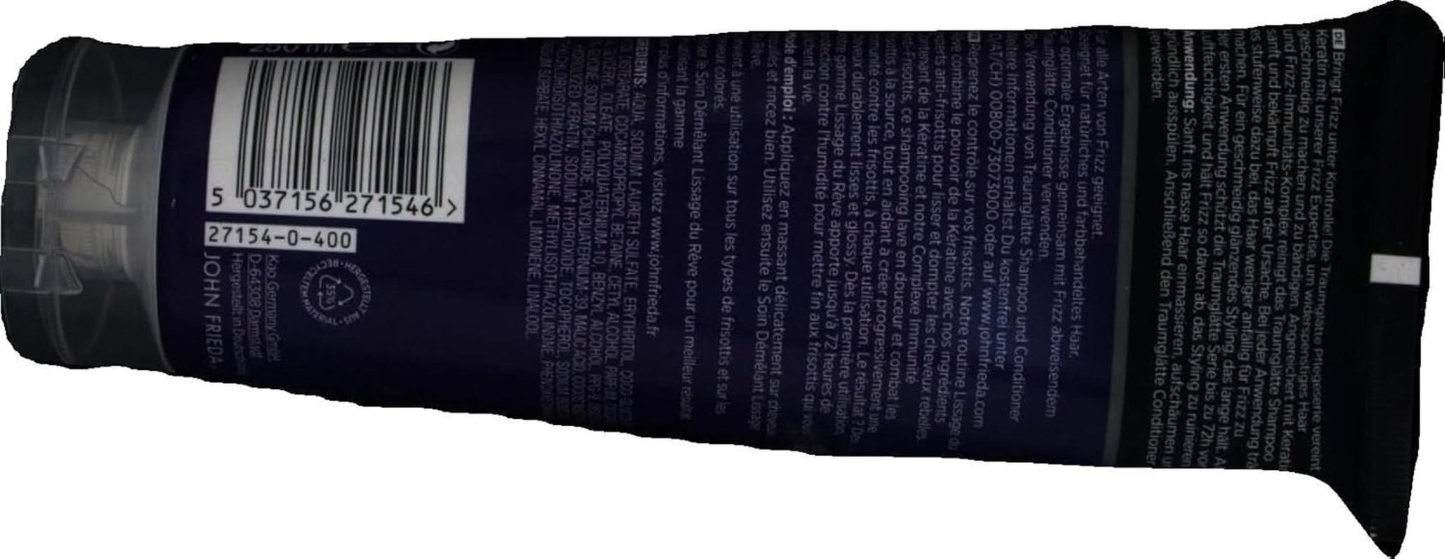 John Frieda - Champú Suavizante Frizz Ease Dream, 250 ml Ducha y baño Naty Shop