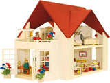 23112 Casa de muñecas, color madera, rojo