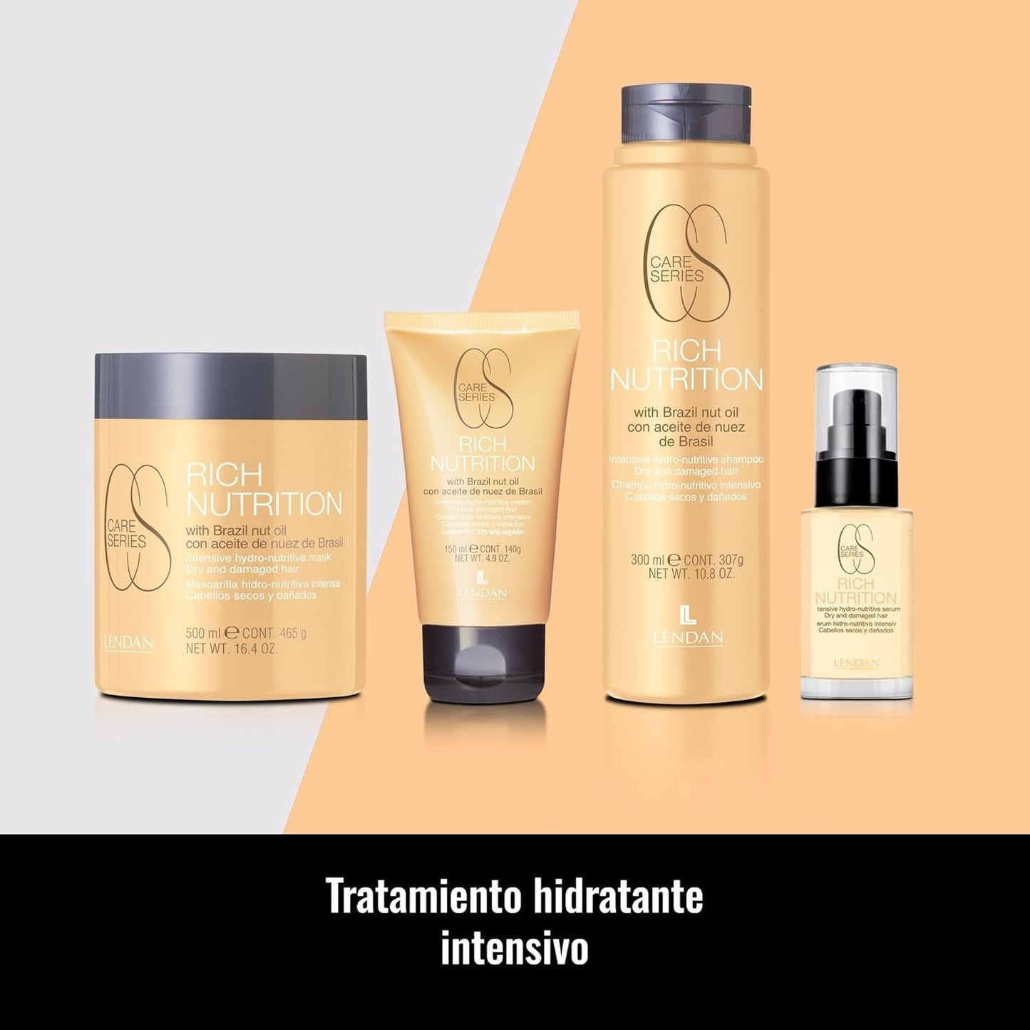 Mascarilla capilar hidratante - Nutrición rica - 500 ml - cabello seco y dañado - con aceite de nuez de Brasil - nutre y aporta hidratación intensa al cabello, repara Naty Shop Hair Mask