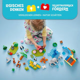 LEGO DUPLO Town Juego 3 en 1 Familias de animales salvajes, juguete educativo para niños pequeños con tortugas, tigres, elefantes, ciervos y pandas, juego para preescolares a partir de 2 años, juguete de construcción con figuras de animales 10446 Juegos de construcción Beuche den LEGO-Store