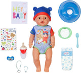 BABY Born Jonas - muñeco bebé 43 cm - 10 funciones incluidos accesorios y colchón - Funciona completamente sin pilas - Apto para niños a partir de 3 años