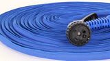 Goodyear - Manguera de jardín de látex y textil de alta densidad de 3 capas, flexible, sin torsión y ligera, 30 m, enchufes rápidos de ½" y ¾" + pistola pulverizadora de 7 funciones