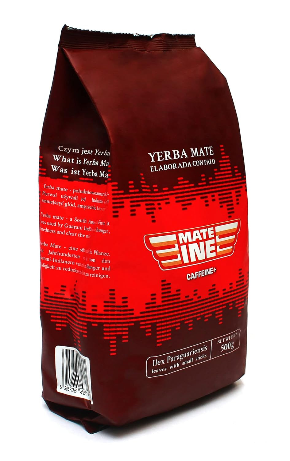 Juego de té con cafeína Mate Energy | Yerba Mate Taragui Té Energético 500 g | Té de cafeína mate | Alternativa a las bebidas energéticas y con cafeína | Té de yerba mate con hojas enteras 1 kg
