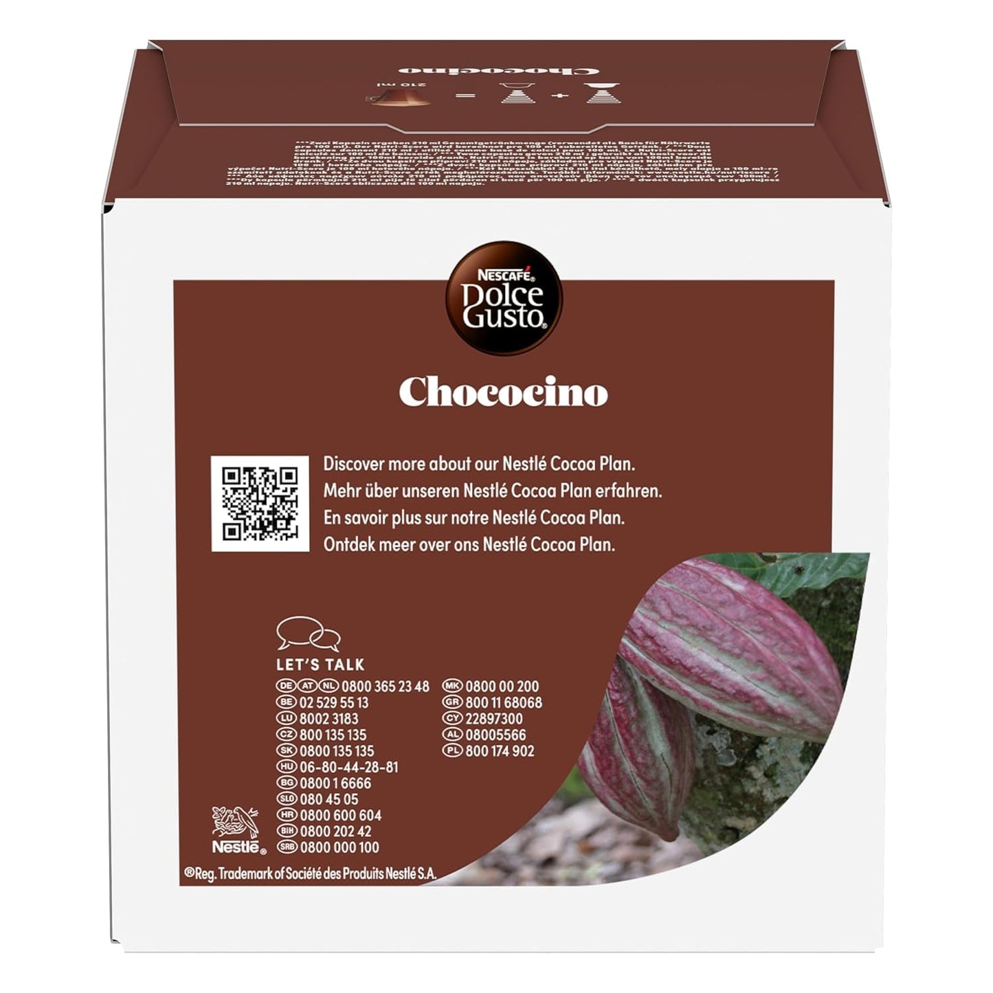 NESCAFÉ DOLCE GUSTO Chococino Kakaokapseln Paquete de 3 (3 x 16 Kapseln)