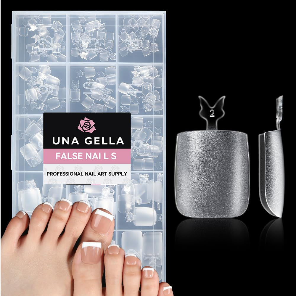 Puntas de uñas de Gel de bailarina, 216 Uds., 12 tamaños, puntas de uñas de Gel suave, juego de extensiones de uñas de cobertura completa, arte semimate DIY para el hogar