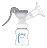 Sacaleches manual con protección Softshape 100% silicona (B, brida 25mm) y opciones anticólicos + Biberón de boca ancha de 150ml con tetina de flujo lento nivel 1 Accesorios Alimentación y Lactancia Bebe Naty Shop