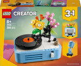 LEGO Creator Tocadiscos 3 en 1 con flores - Juguete convertible en radio o micrófono - Juguetes musicales para niños - Idea de regalo creativa para niñas y niños a partir de 8 años 31172 Juegos de construcción Besuche den LEGO-Store