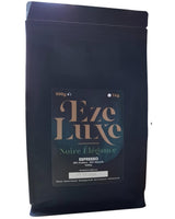 Café Espresso Noire Elegance 500 g – 50% Arábica y 50% Robusta de Brasil e India – tostado medio, fuerte y cremoso con chocolate negro – intensidad 8 – incl. máquina de café expreso gratis