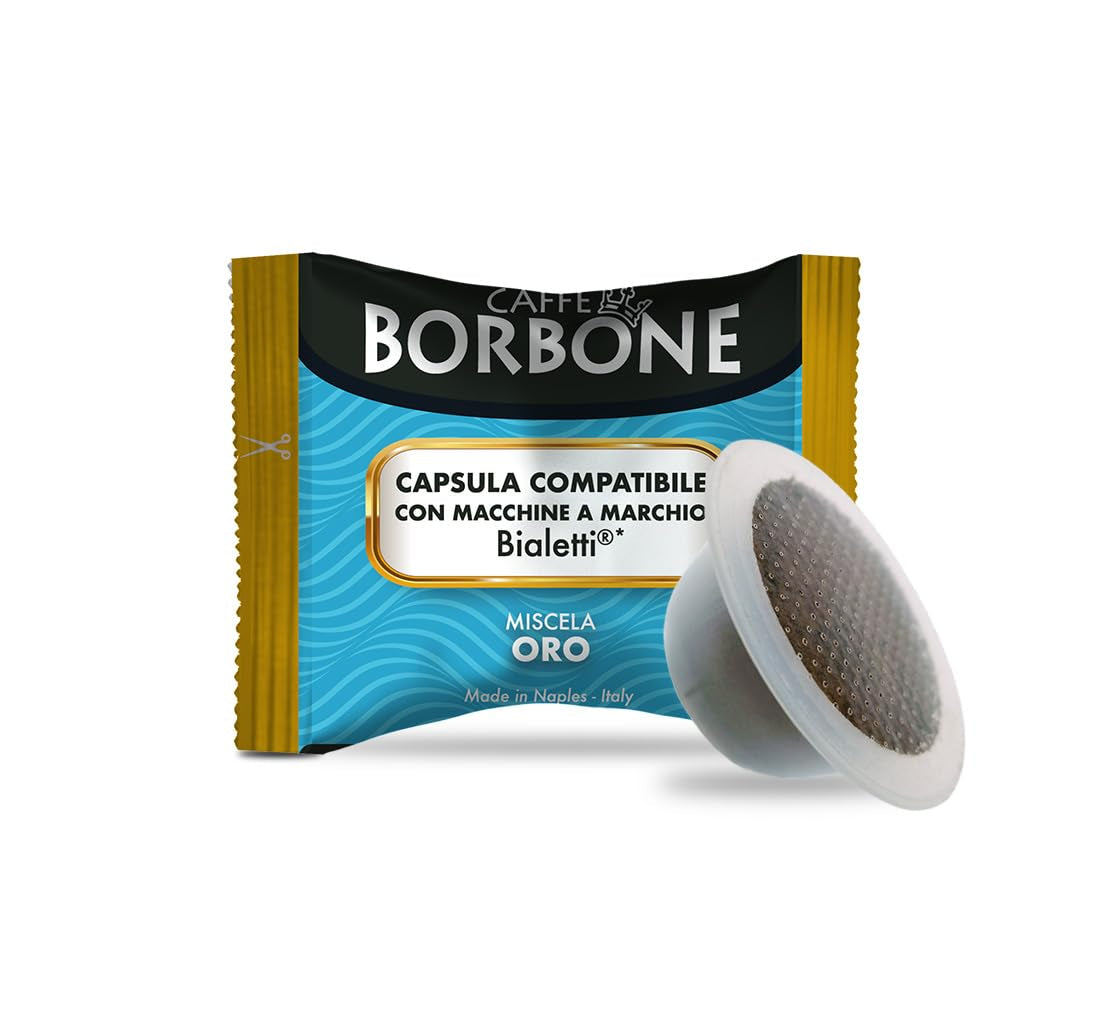 Caffè Borbone Gold-Kaffeemischung - 50 Kapseln - Compatible con Kaffeemaschinen der Marke Bialetti®*