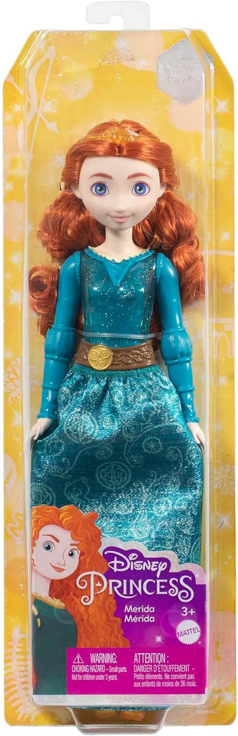 Mattel Disney Princess Toy Merida Muñeca hecha a mano con ropa y accesorios brillantes inspirados en Disney y Pixar Movie Kids Gift HLW13