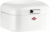 Panera Wesco Mini Grandy en color rosa, chapa de acero con recubrimiento en polvo, orificios de ventilación y asa estable, cajas para guardar alimentos Naty Shop blanco