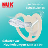 Chupetes NUK Perfect Match Air para bebés | 6-18 meses | Chupetes de ortodoncia que favorecen la circulación del aire y previenen erupciones provocadas por la saliva | 95% de aceptación por parte de los bebés** | Cebra/Leo | Paquete de 2
