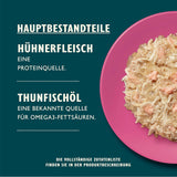 Lily's Kitchen Aus Naturichen Ingredient hermestellung Zerkleinerte Filets in Gelee mit Hühnchen und Lachs Ausgewachsen Nassfutter für Katzen Dosis de 70 g