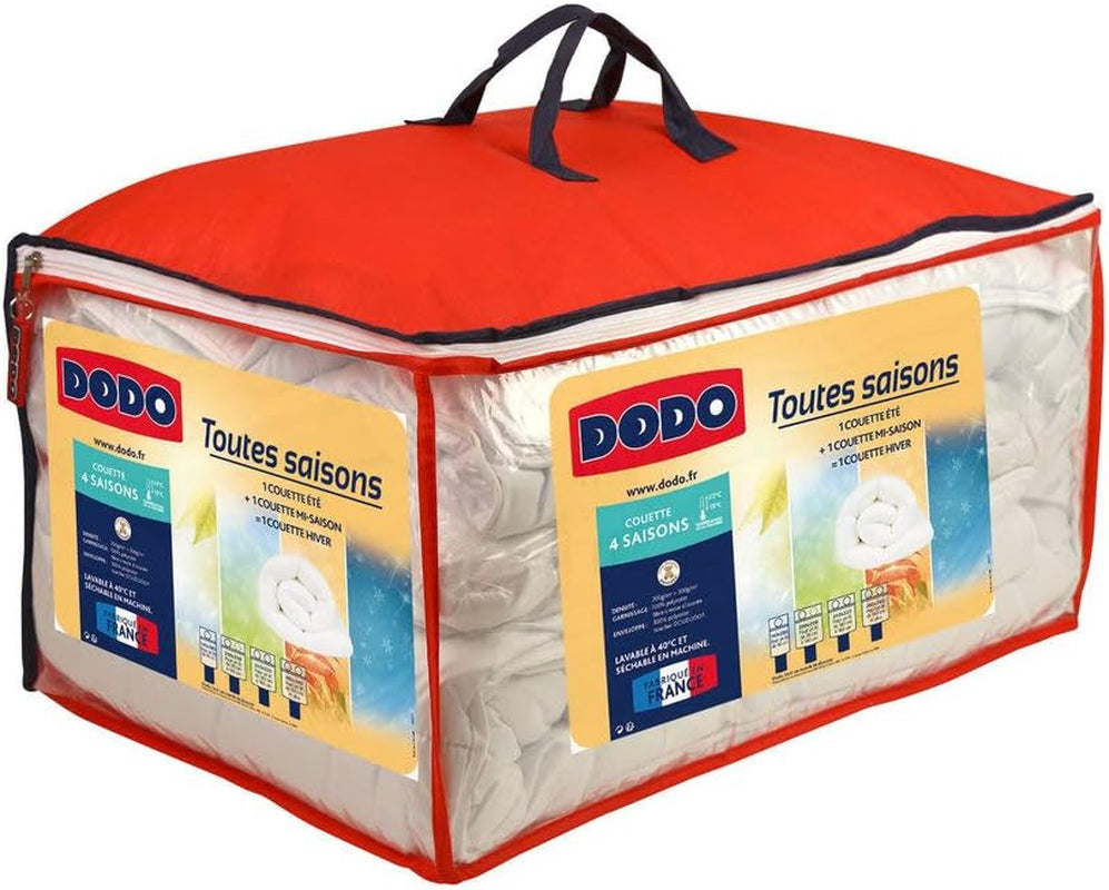 DODO 25665 Manta para 4 estaciones 140 x 200 cm blanco Poliéster Edredones y edredones Naty Shop 240 x 220 cm