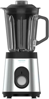 Cecotec Batidora Glas Power Schwarz Titan 1000 INOX. 1000 W, Edelstahlgehäuse, 6-Blatt-Blatt Mit Schwarzer Titanbeschichtung, 1,5-L-Glaskrug, 5 Geschwindigkeiten [Energieeffizienzklasse a +] Cocina Naty Shop