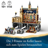 LEGO Harry Potter Castillo de Hogwarts: El Gran Salón, juguete coleccionable con 11 minifiguras incluida Hermione Granger, regalo mágico para niños y niñas 76435 Juegos de construcción Besuche den LEGO-Store