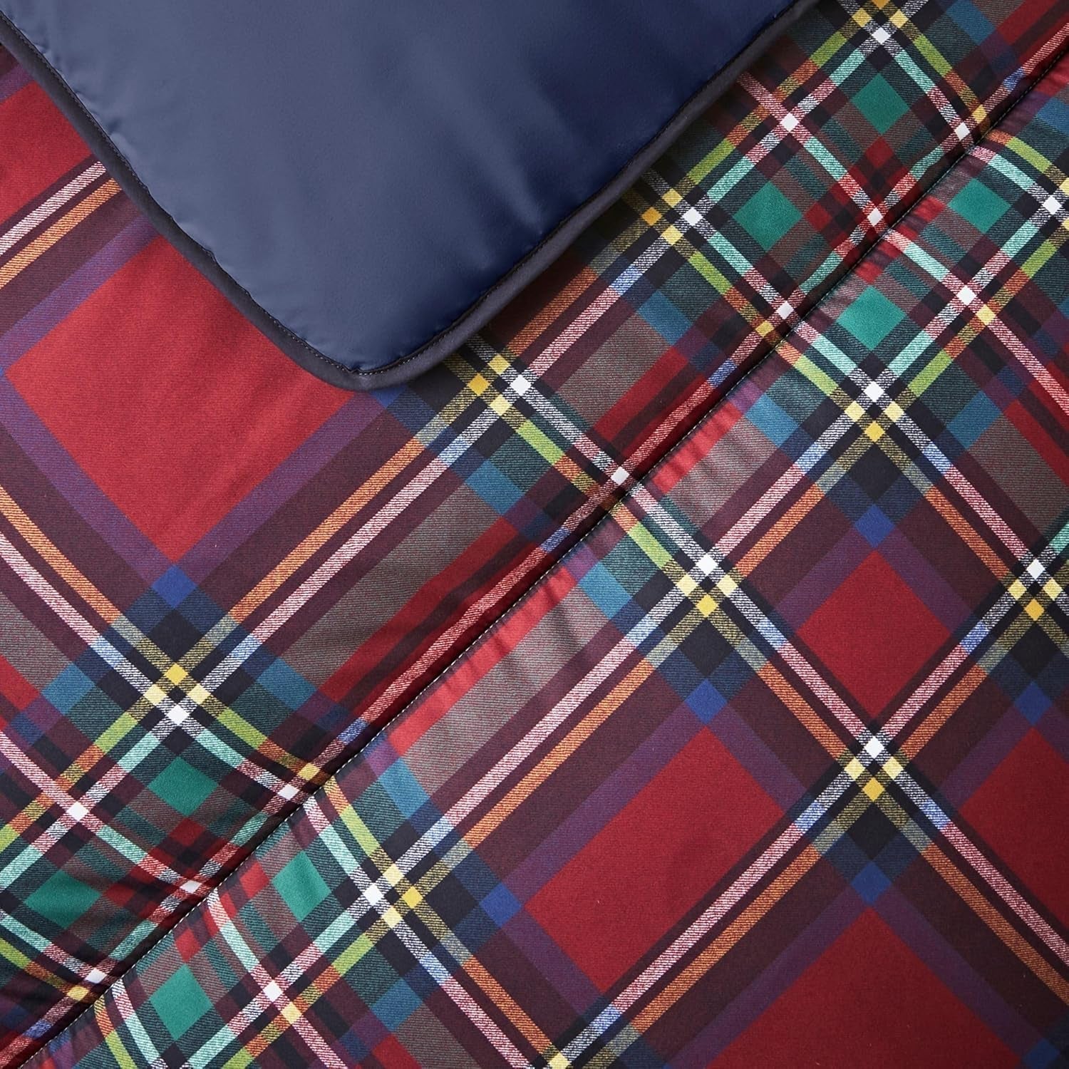 Night Lark Juego de Funda Nórdica y Funda de Almohada, 10,5 tog, Individual, Tartán Rojo Clásico, Ropa de Cama de Lujo, Hipoalergénico, Edredones y Edredones Lavables a Máquina Naty Shop