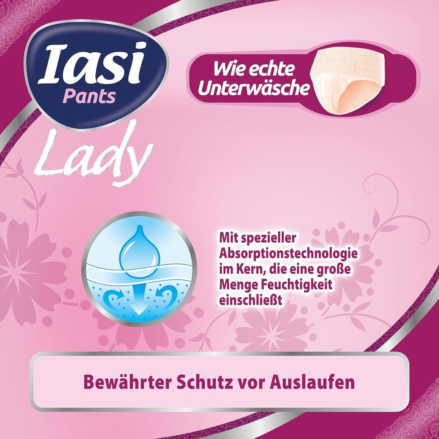 LADY Pants 48 Pantalones Desechables para Incontinencia Urinaria Absorbencia Talla Grande S para Mujer 48 Piezas