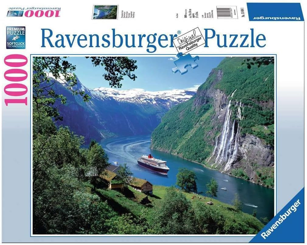 Ravensburger Puzzle 12000475 - Fiordo Noruego - Puzzle de 1000 piezas para adultos y niños a partir de 14 años, Puzzle de paisajes noruegos Puzzle Naty Shop Scenic