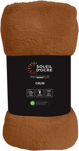 Soleil D'Ocre, manta de franela, 180 X 220 Cm, Calin Terra Edredones y colchas Naty Shop Naranja 180 X 220 Cm