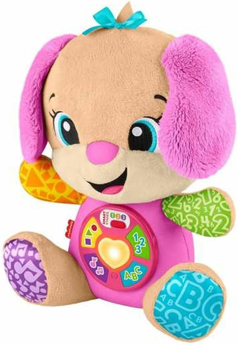 Fisher-Price Laugh & Learn JFD35 Peluche con Etapas Inteligentes Juguete Musical de Aprendizaje para Bebé a Partir de 6 Meses, Versión Multilingüe: Italiano, Español, Portugués, Inglés, JFD35 Toys Bebe Naty Shop Default Title