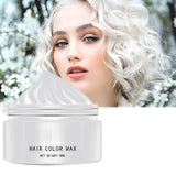 Tinte Capilar Blanco Natural, Tinte Cera Capilar Blanco, Tinte Capilar Natural Blanco Unisex, Tinte Capilar Blanco, Cera Capilar Fiesta Halloween Cosplay, Tinte Capilar Cera Capilar Fiesta, 30ML Naty Shop Tinte Capilar