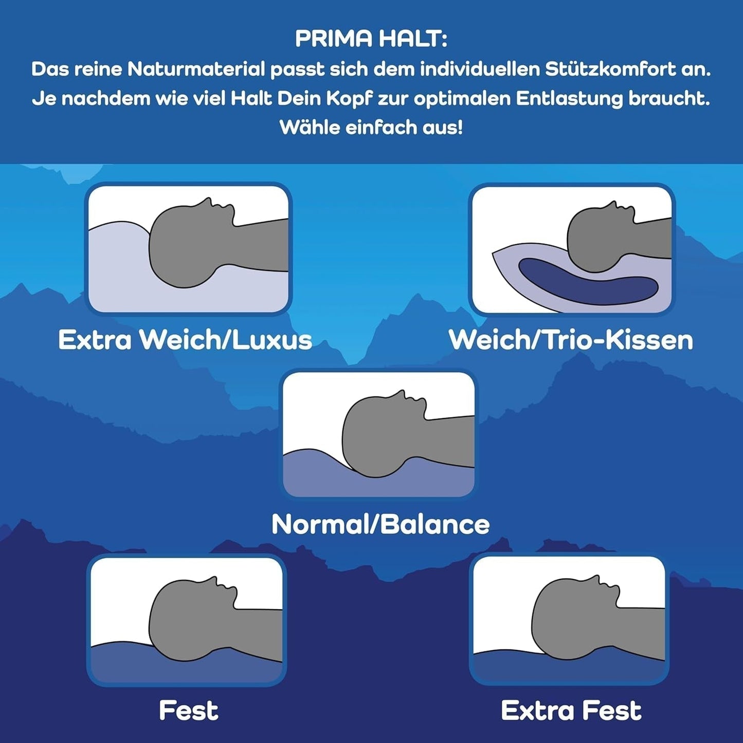 LINEA by Böhmerwald - Cosy - Almohada Balance de alta calidad, 80X80, 70% plumas clase 1, 30% plumón nuevo, apta para alergias, lavable hasta 60°C, fabricada en Alemania Naty Shop almohadas estándar