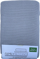 Ropa De Cama Familiar Cama Doble Rosa Manta Celular Colcha Grande Reversible De Algodón Manta Celular Tradicional Liviana Térmica Suave 230 X 230 Cm Edredones Y Edredones Naty Shop Cama King Gris (230X260Cm)