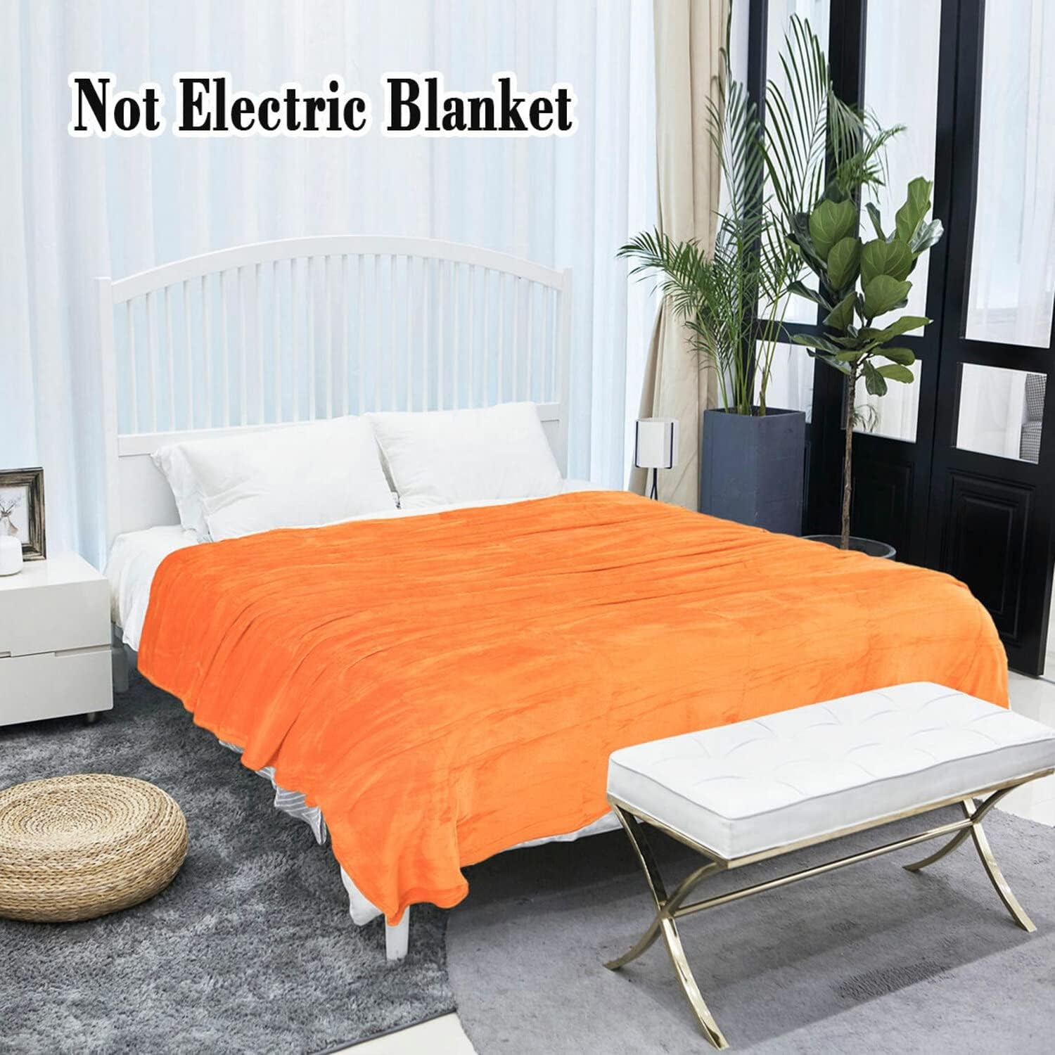 Sourcing Map Manta acogedora manta colcha Manta de lana suave y cálida como manta de sofá Manta de sofá Manta de salón y manta de peluche Manta de lana de felpa suave Naranja 150X200Cm Camas y mantas Besuche den uxcell-Store