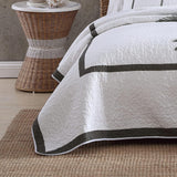Colección Tommy Bahama Palm Island | Edredón - 100% algodón, reversible, suave y transpirable, prelavado para mayor suavidad, cama king size, gris Edredones y edredones Naty Shop