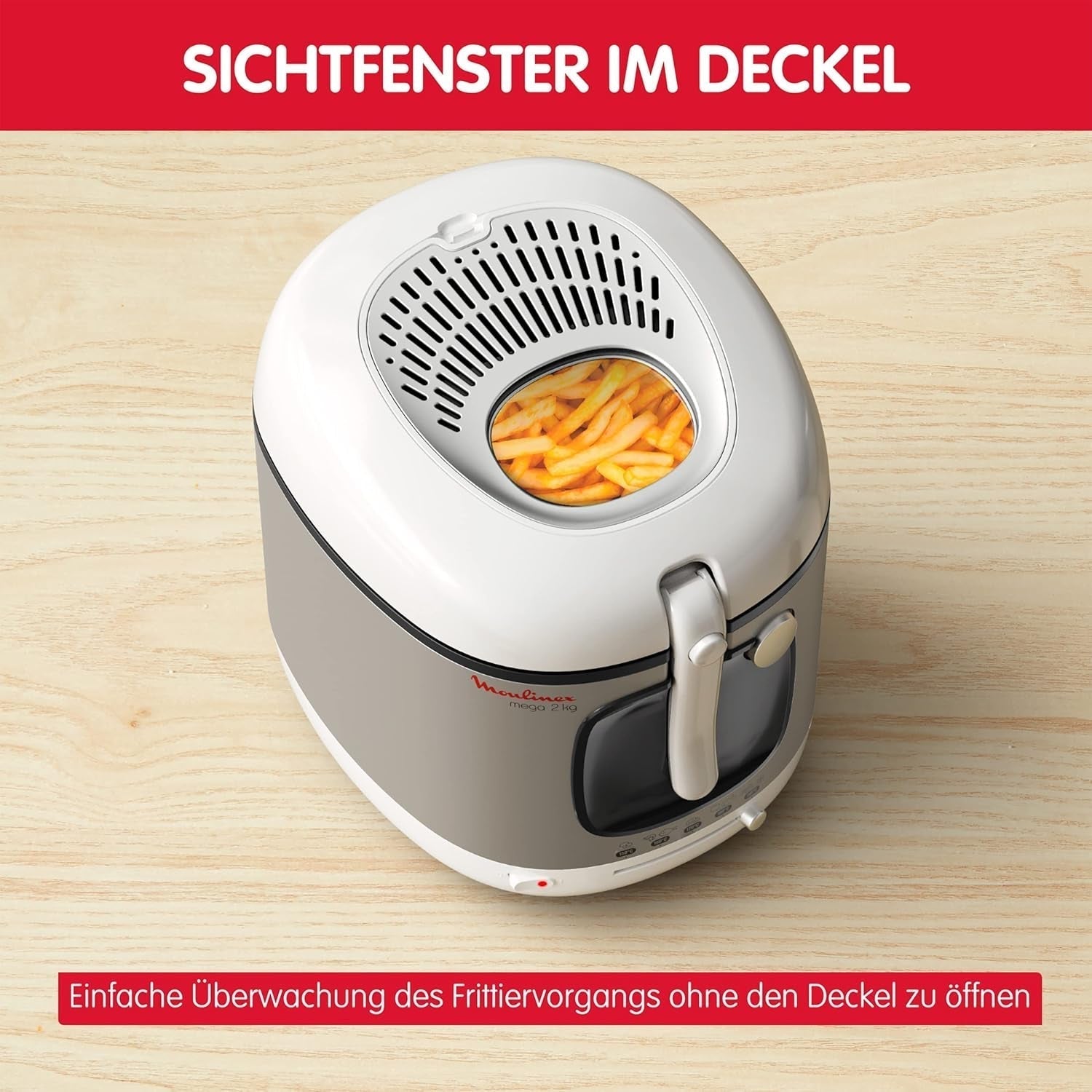Freidora AM4800 Mega 2Kg, freidora de aceite, filtro de olores, 1800 W Electrodomésticos Naty Tienda