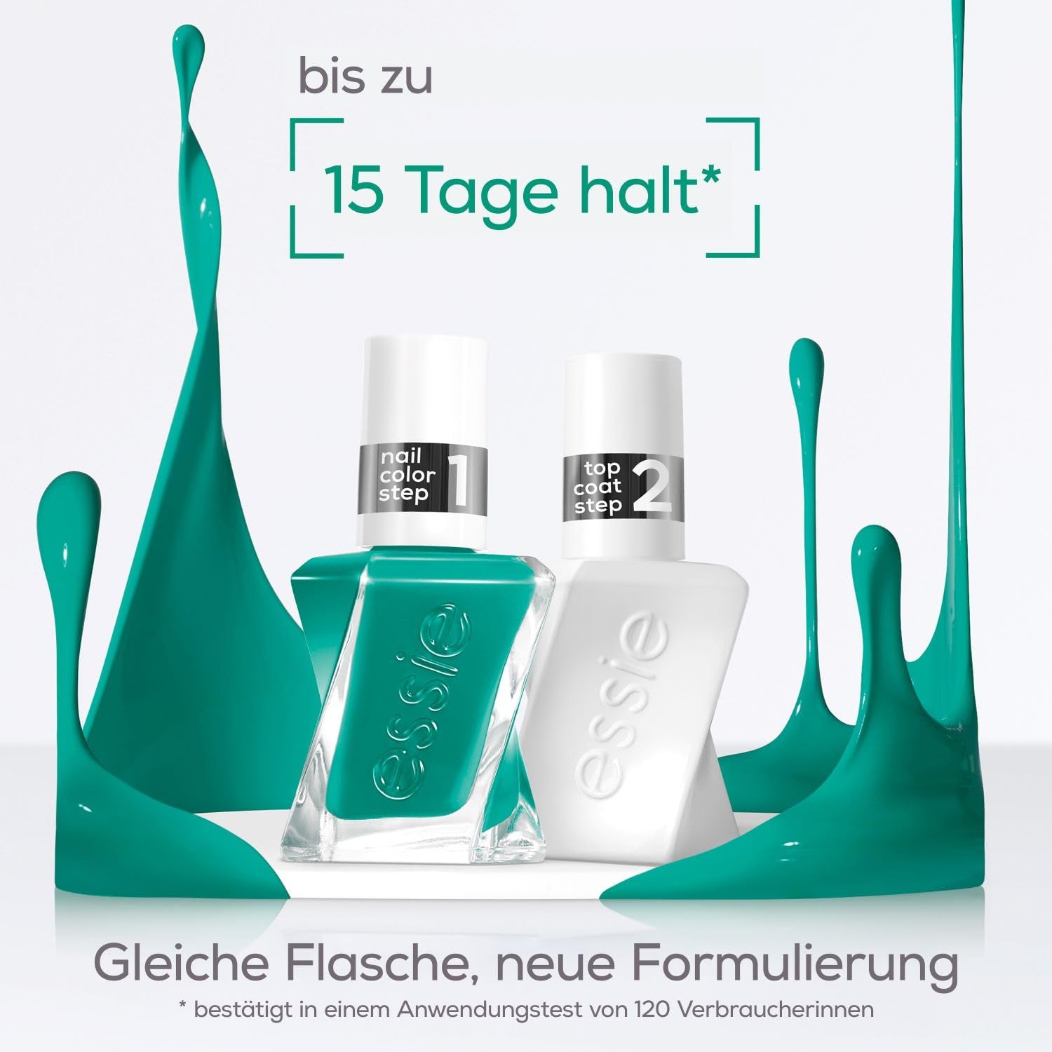 Essie Langanhaltender Nagelleck Top Coat Mit Glänzendem Finish, Maniküre Ohne Uv-Licht, Gel de Essie, Color: Nr. 00 Capa superior, transparente, 1 x 13,5 ml