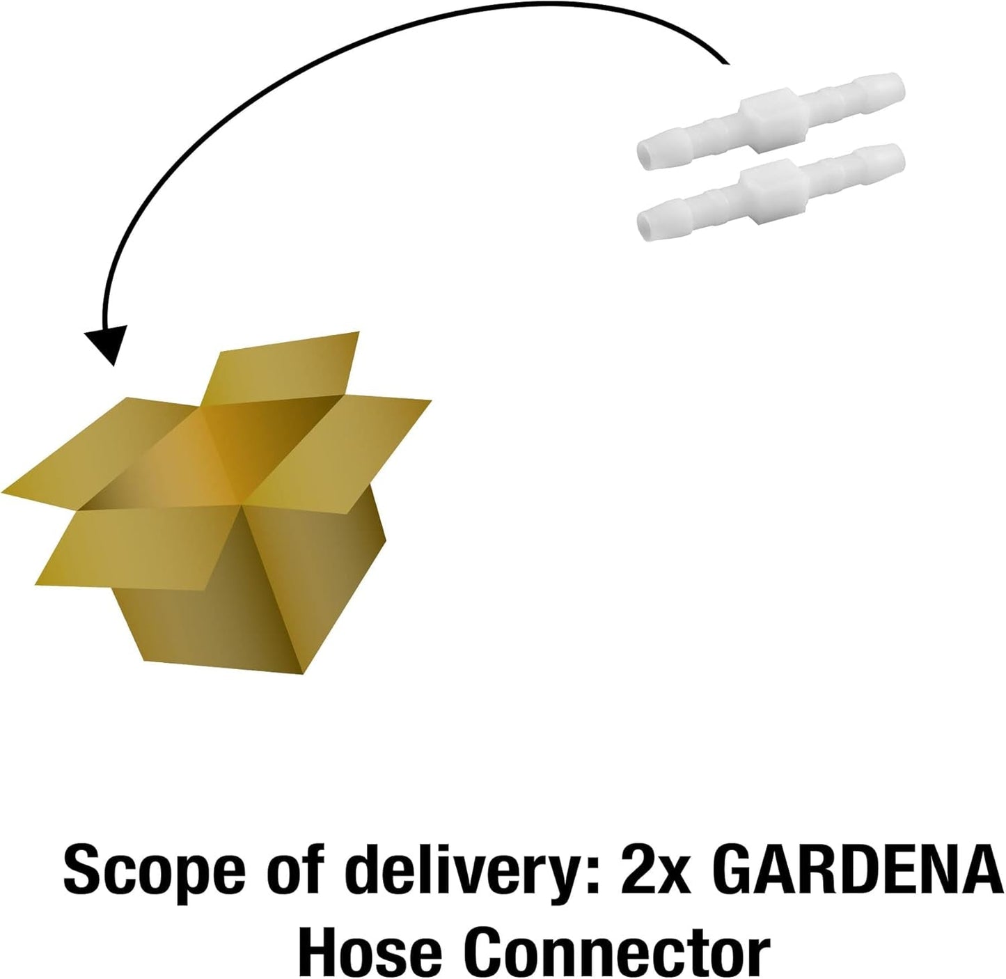 Conector de manguera Gardena: Accesorio de plástico para reparar mangueras/extender mangueras de 10 mm (7293-20)