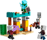 LEGO Minecraft The Illager Desert Patrol Videojuego para niños, mini juguete de puesto avanzado y tres minifiguras que incluyen saqueador, sirviente y caballero cactus 21267 Juegos de construcción Besuche den LEGO-Store
