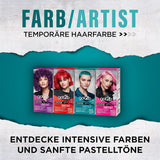 got2b Colour/Artist 097 Verde Sirena Nivel 2 (3x 80 ml), tinte temporal que aporta brillo al cabello en colores intensos o tonos pastel, el tinte dura 12-15 lavados, fórmula vegana Tinte para el cabello Naty Shop