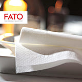 , Servilletas de papel desechables, ideales para aperitivos y cócteles, paquete de 100 servilletas, tamaño 24X24, 4 pliegues, 2 capas, blanco, papel de celulosa 100% pura, certificado Fsc (paquete de 6)