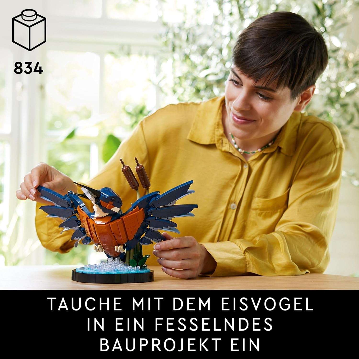 LEGO Icons Set de Construcción Modelo Martín Pescador para Adultos, Figura de Pájaro para Salón u Oficina, Decoración para el Hogar y la Oficina, Regalo para Amantes de las Aves y Ornitólogos, Mujeres y Hombres 10331 Juegos de Construcción Besuche den LEGO-Store