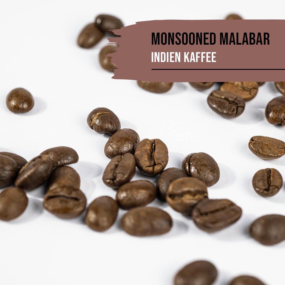STARKER TOBAK Café Malabar Monzón, grano entero, tostado a mano - tostado medio, India, 100% arábica, apto para café filtrado, prensa francesa, cafeteras totalmente automáticas, suave para el estómago - acidez extra baja