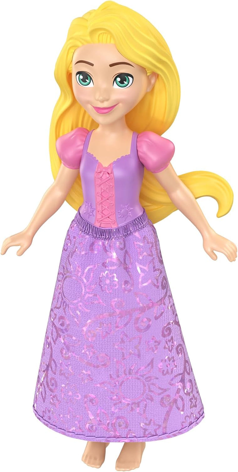 Princesas Disney – HLW 70 – Muñeca articulada, 9 cm – Rapunzel – Personaje
